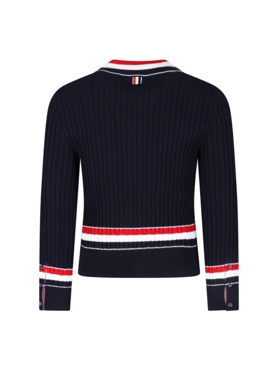  톰브라운 스웨터 MKA581A Y3014 415 Blue - THOM BROWNE