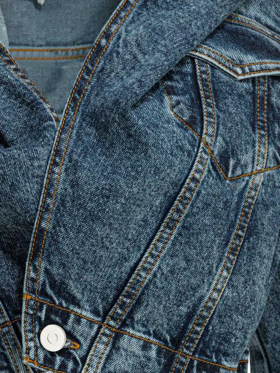  알라이아 데님 자켓 후드 데님 재킷 블루 네이주 - ALAIA