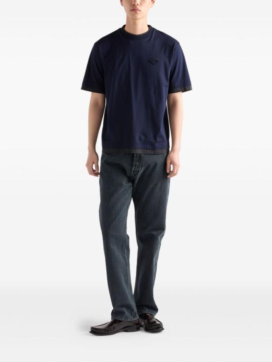 25FW 프라다 반팔 티셔츠 UJN912 11CDF095J Blue - PRADA