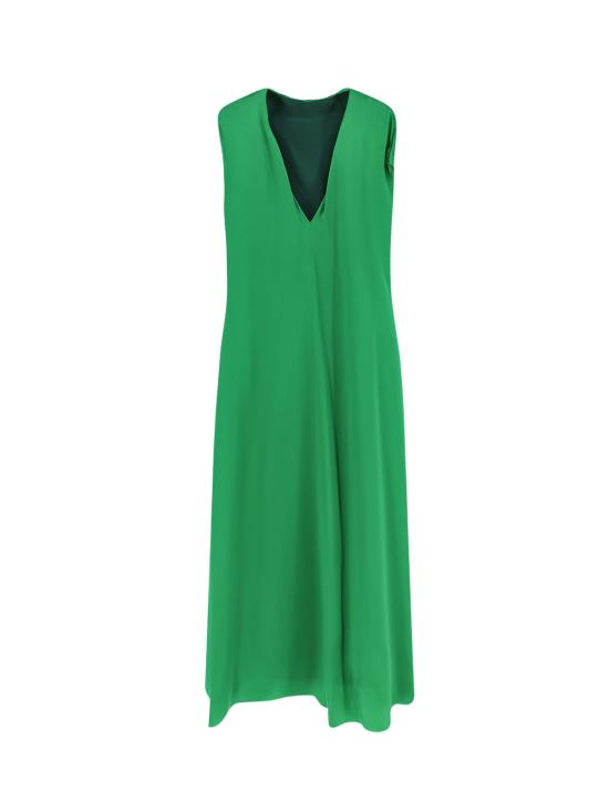  드리스 반 노튼 롱 원피스 Dries Van Noten Diria 드레스 그린 - DRIES VAN NOTEN