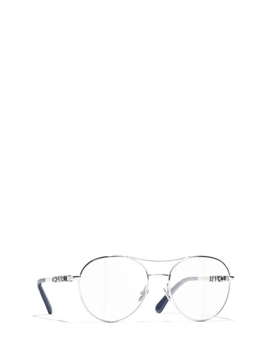 26FW 샤넬 안경 CH2214 C135 SILVER - CHANEL