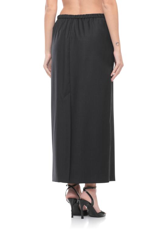 26SS 루루 드 세종 미디 스커트 CARA BLACK MELANGE Black - LOULOU DE SAISON