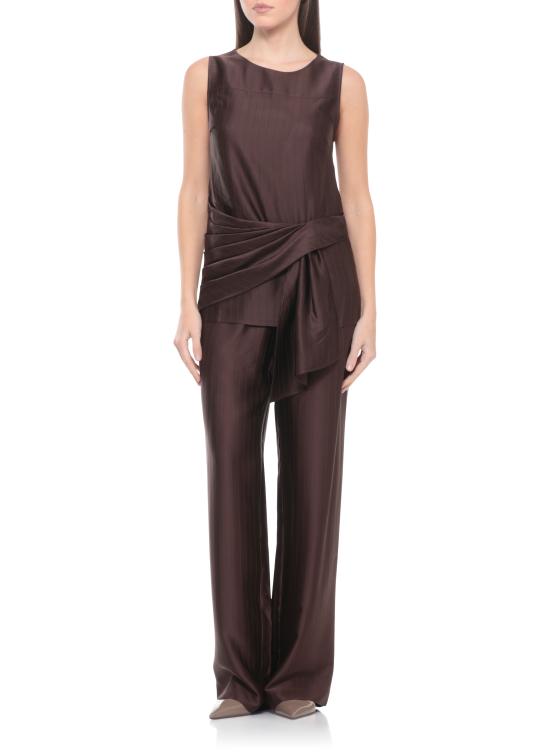 26SS 루루 드 세종 스트레이트 팬츠 KADALA DARK BROWN Brown - LOULOU DE SAISON