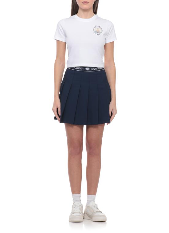 26SS 카사블랑카 반팔 티셔츠 WSS26JTS00901 WHITE White - CASABLANCA