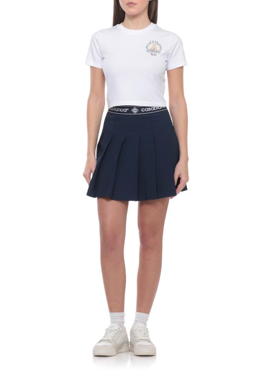 26SS 카사블랑카 반팔 티셔츠 WSS26JTS00901 WHITE White - CASABLANCA