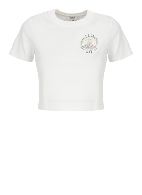 26SS 카사블랑카 반팔 티셔츠 WSS26JTS00901 WHITE White