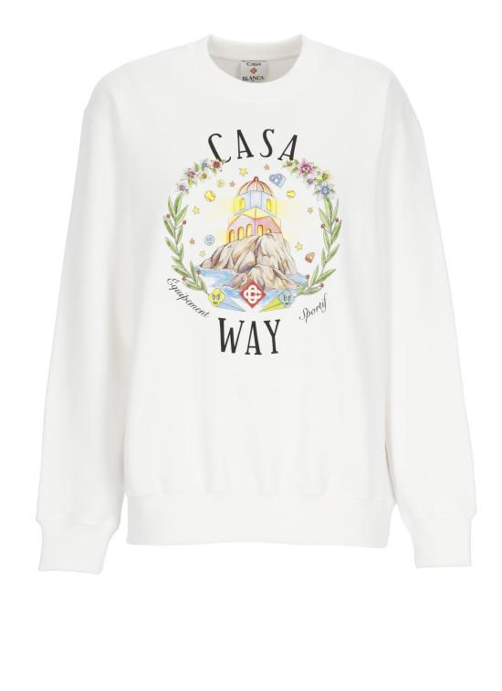 26SS 카사블랑카 스웨터 WSS26JTP36402 BRIGHT WHITE White