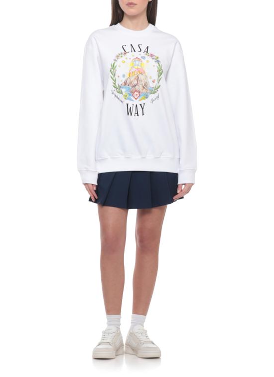 26SS 카사블랑카 스웨터 WSS26JTP36402 BRIGHT WHITE White - CASABLANCA