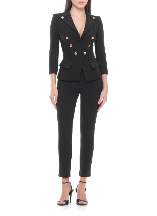 26SS 엘리자베타프랜치 스트레이트 팬츠 PA16361E2 110 Black - ELISABETTA FRANCHI