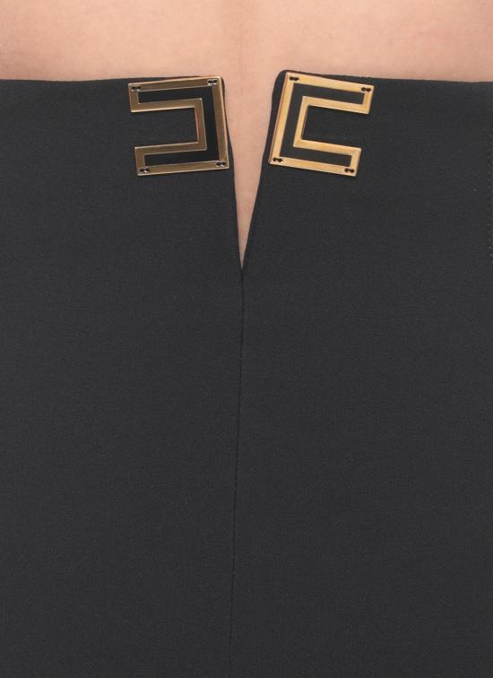 26SS 엘리자베타프랜치 스트레이트 팬츠 PA16361E2 110 Black - ELISABETTA FRANCHI