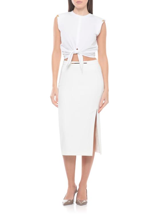26SS 엘리자베타프랜치 미디 스커트 GO16861E2 360 Ivory - ELISABETTA FRANCHI