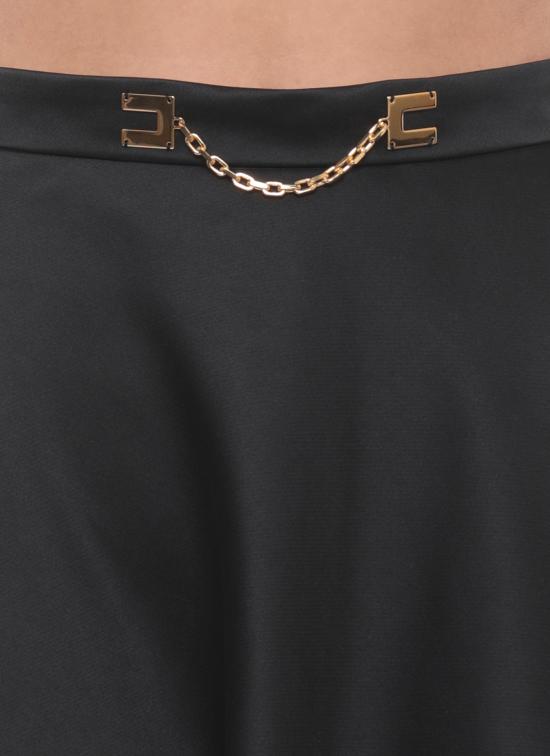 26SS 엘리자베타프랜치 미디 스커트 GO15661E2 110 Black - ELISABETTA FRANCHI