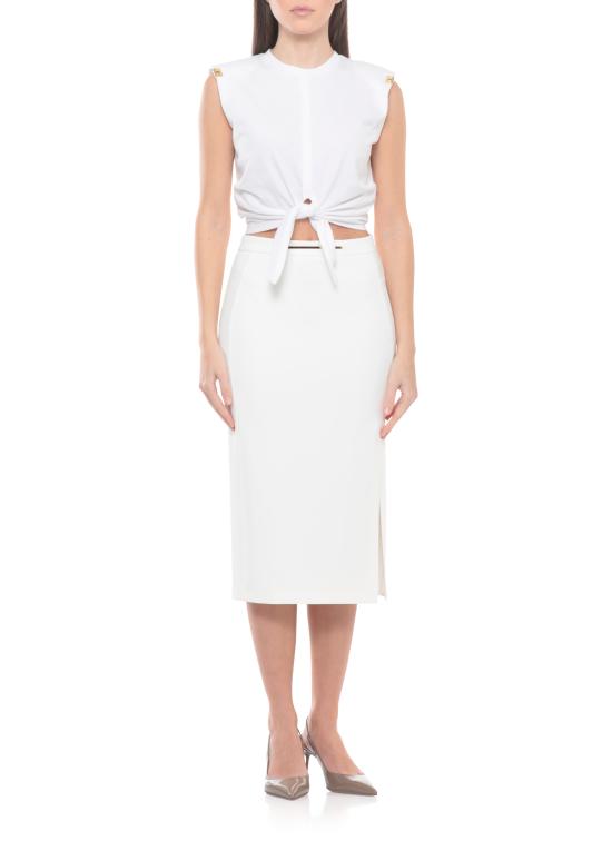 26SS 엘리자베타프랜치 스웨터 MA01161E2 270 White - ELISABETTA FRANCHI