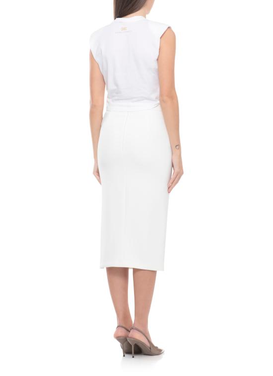 26SS 엘리자베타프랜치 스웨터 MA01161E2 270 White - ELISABETTA FRANCHI