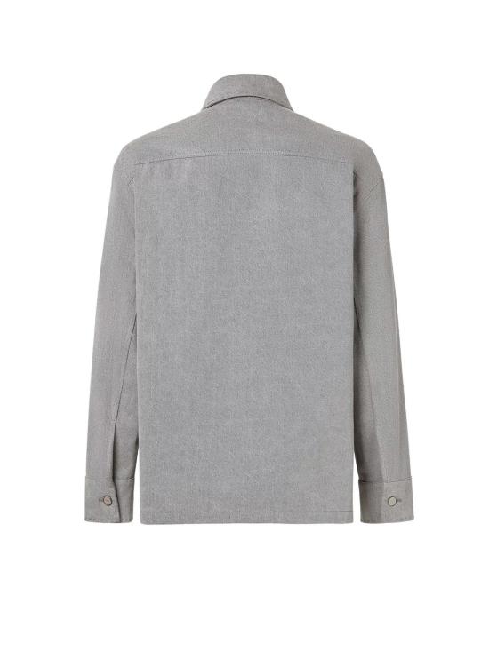 펜디 데님 자켓 데님 재킷 스톤 블리치드 재킷 그레이 - FENDI