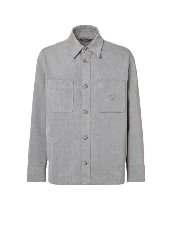  펜디 데님 자켓 데님 재킷 스톤 블리치드 재킷 그레이