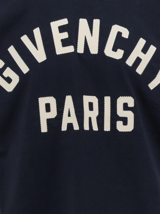  지방시 탑 코튼 티셔츠 네이비/화이트 - GIVENCHY