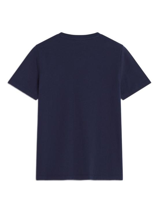 26SS 메종키츠네 폭스 헤드 레귤러 폴로 티셔츠 PW00113 KJ70260413 Blue - MAISON KITSUNE