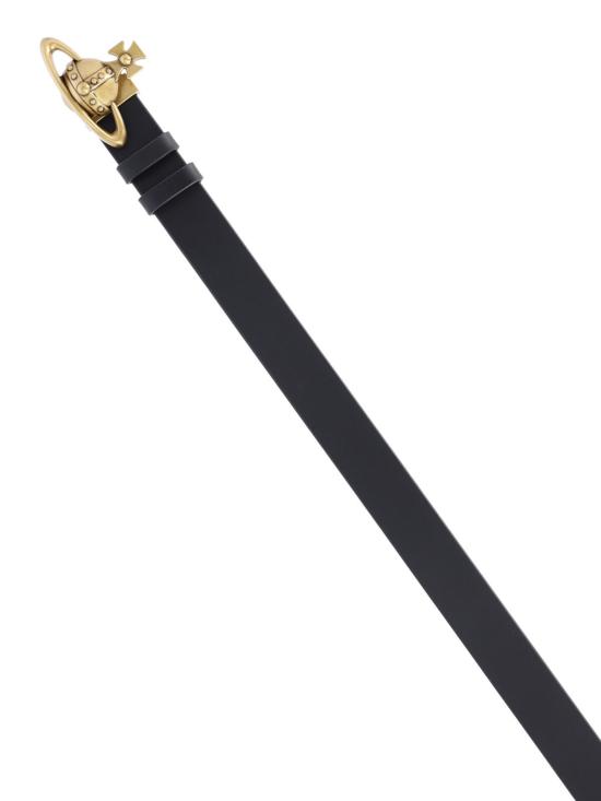 26SS 비비안웨스트우드 레귤러 벨트 8201008BU L00CH N401 Black - VIVIENNE WESTWOOD