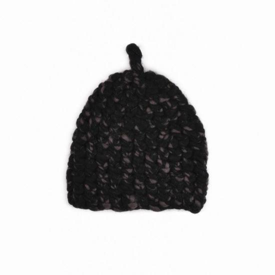  미샤램퍼트 모자 미샤 램퍼트 스토어 블렌드 스파클 닙 비니 블랙 카본 - MISCHA LAMPERT