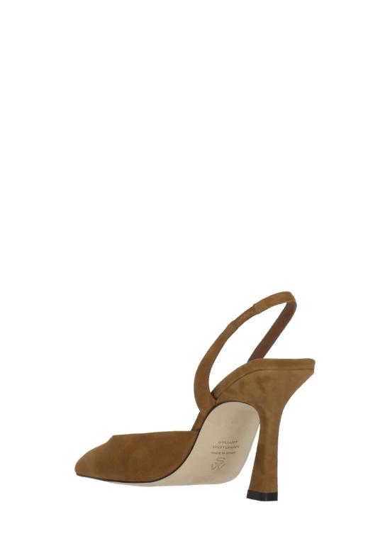 26SS 스튜어트 와이츠먼 힐/펌프스 VINNIE 85 DRSAY SLINGBACK SUEDETOASTED ALMOND Brown - STUART WEITZMAN