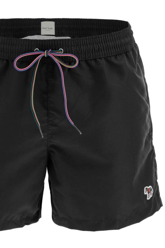  폴 스미스 스윔팬츠 로고 패치 수영복 (블랙) - PAUL SMITH