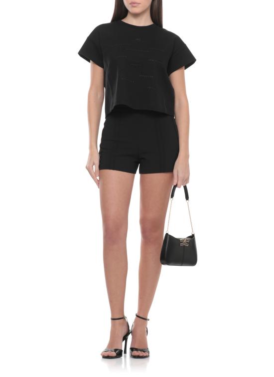 26SS 엘리자베타프랜치 숏팬츠 SH00761E2 110 Black - ELISABETTA FRANCHI