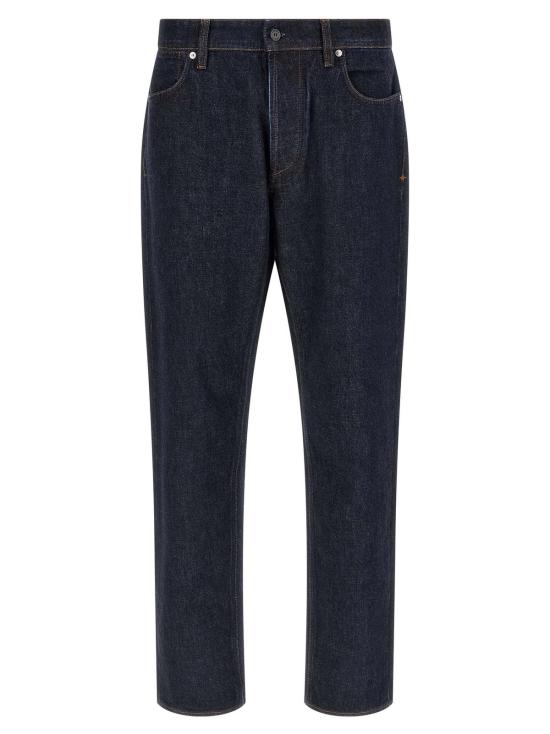  스톤 아일랜드 데님 팬츠 인디고 데님 진 블루