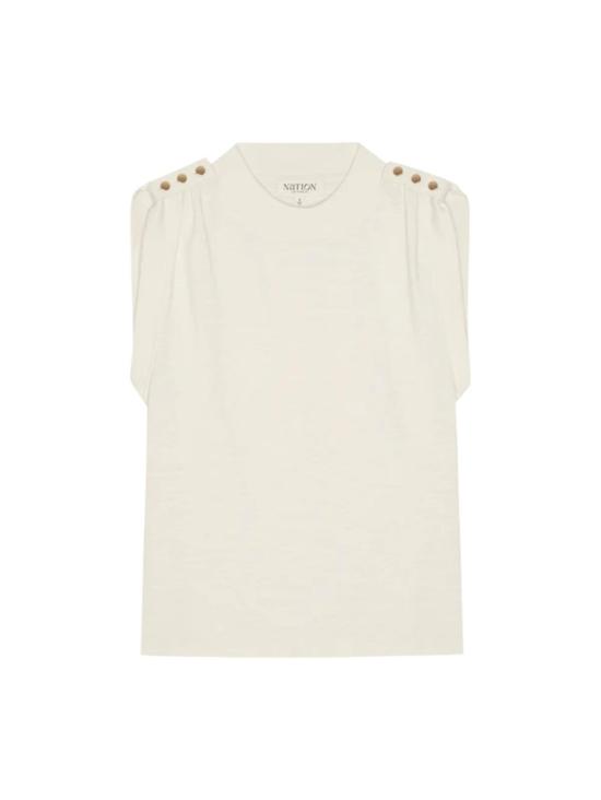  네이션 리미티드 민소매 티셔츠 네이션 주식회사 미카 버튼드 탱크 - NATION LTD