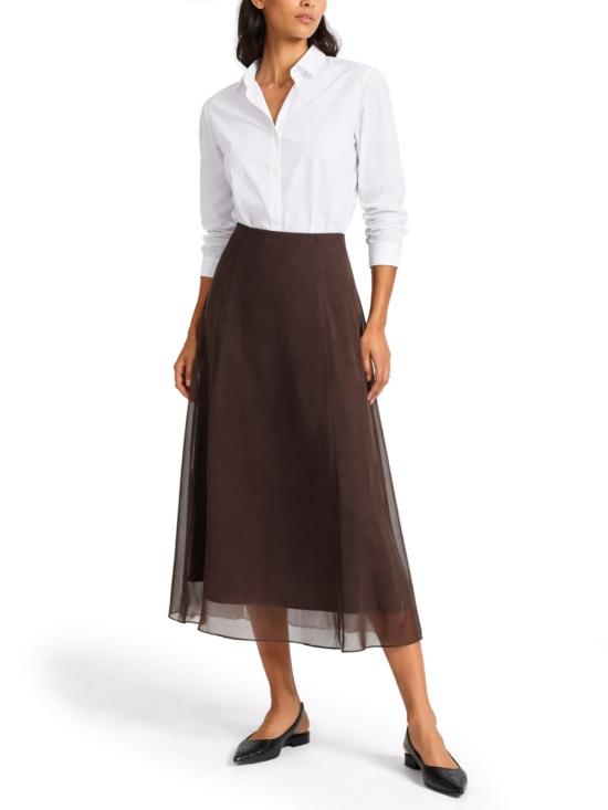 26SS 브루넬로 쿠치넬리 롱 스커트 MF940G3877 C4222 BROWN - BRUNELLO CUCINELLI