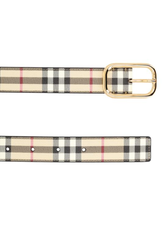 26SS 버버리 체크 골드 버클 8093830 A7026 BEIGE - BURBERRY