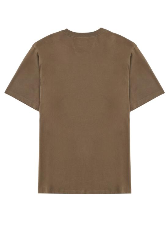 26SS 씨피 컴퍼니 30/1 저지 숏슬리브 로고 패치 티셔츠 RCCMTS726A 005100W683 BROWN - C.P. COMPANY