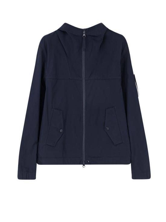  스톤 아일랜드 자켓 올 웨더 코튼 캔버스 S.I. 고스트 재킷 블루