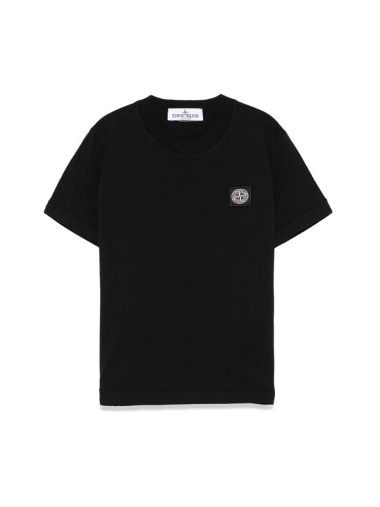 26SS [키즈] 스톤 아일랜드 티셔츠 2100002K S0047V0029 BLACK - STONE ISLAND