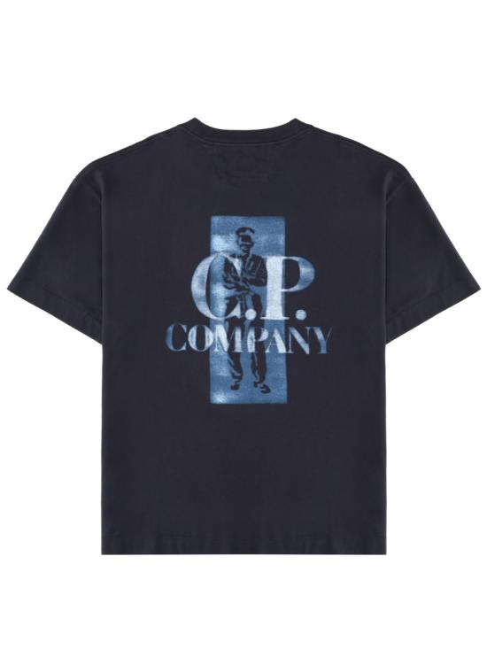 26SS 씨피 컴퍼니 반팔 티셔츠 20CMTS143A 110579W888 BLUE - C.P. COMPANY
