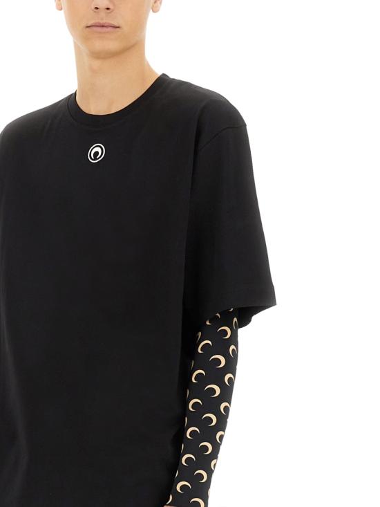 26SS 마린세르 반팔 티셔츠 MTT077A CJER0009BK99 BLACK - MARINE SERRE