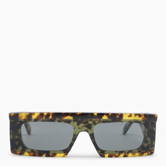  알라이아 안경 하바나 앤 그레이 직사각형 선글라스 하바나/그레이