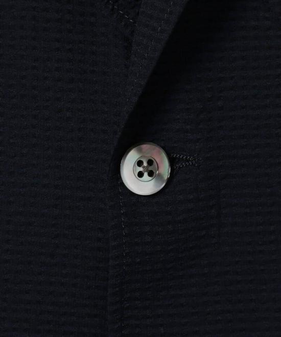  빔스 자켓 플러스 3B 세어서커 재킷 네이비 솔리드 - BEAMS