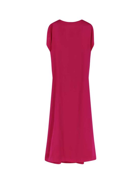  드리스 반 노튼 롱 원피스 디리아 실크 드레스 퓨시아