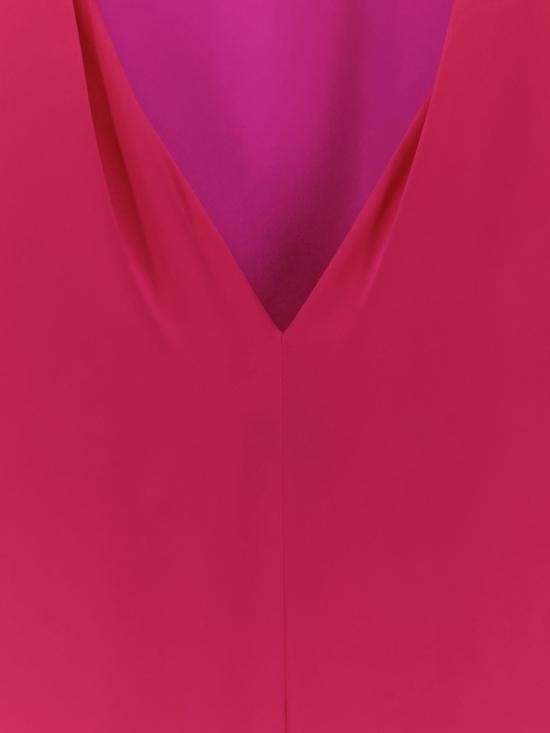  드리스 반 노튼 롱 원피스 디리아 실크 드레스 퓨시아 - DRIES VAN NOTEN