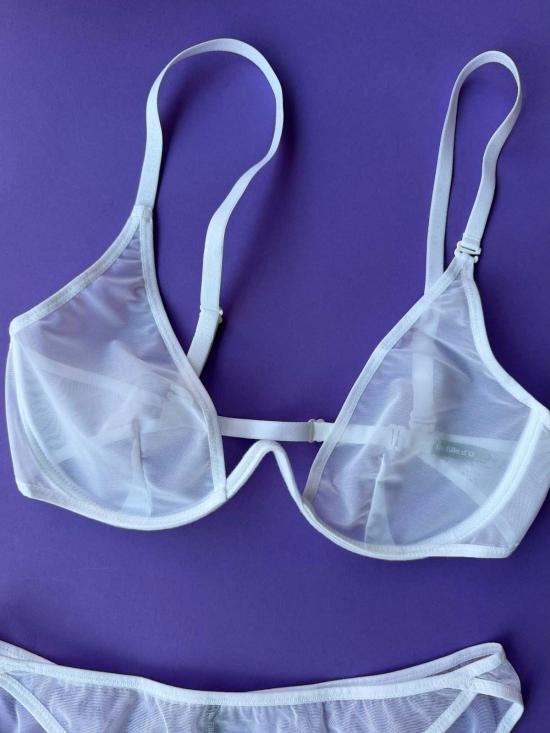  La Fille D'o 브라 라 필 드 오 패스트 걸스 모노와이어 V  화이트