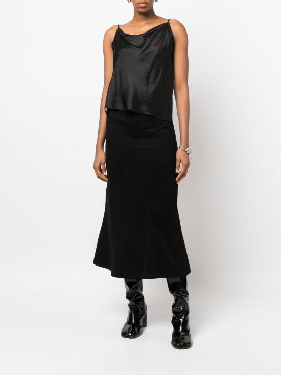 릭 오웬스 미디 스커트 RP02B6349 CF09 Black - RICK OWENS
