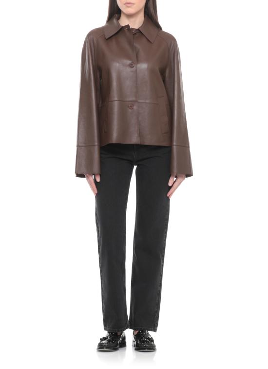 26SS 파로쉬 가죽 자켓 D431816 MACIOCK26008 Brown - PAROSH