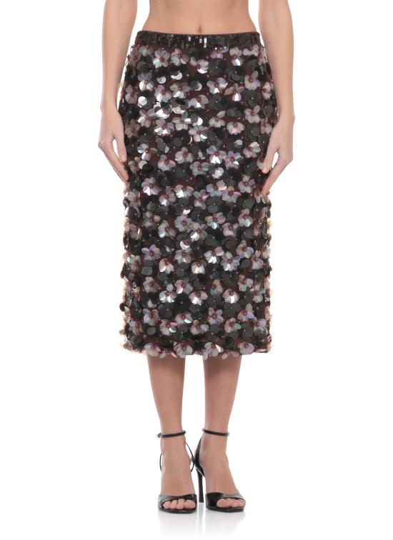 26SS 파로쉬 미디 스커트 D621663 GYM808 Brown - PAROSH