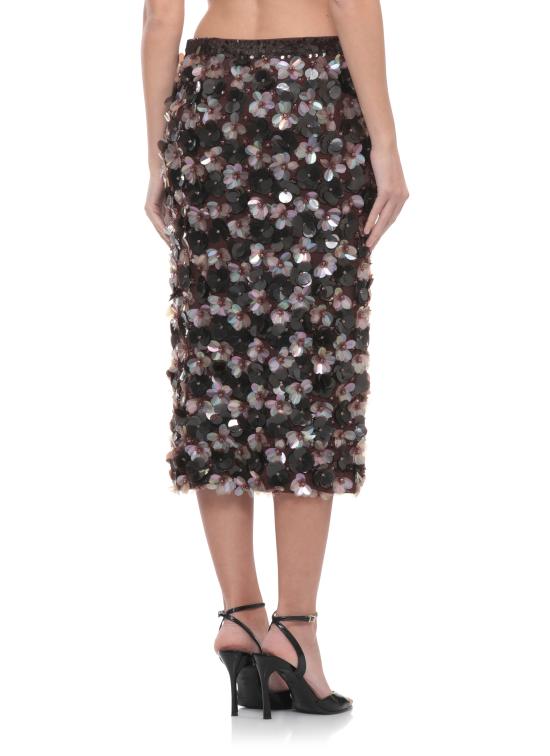 26SS 파로쉬 미디 스커트 D621663 GYM808 Brown - PAROSH