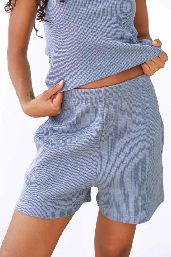  Noble 숏팬츠 노블 와플  페블 블루