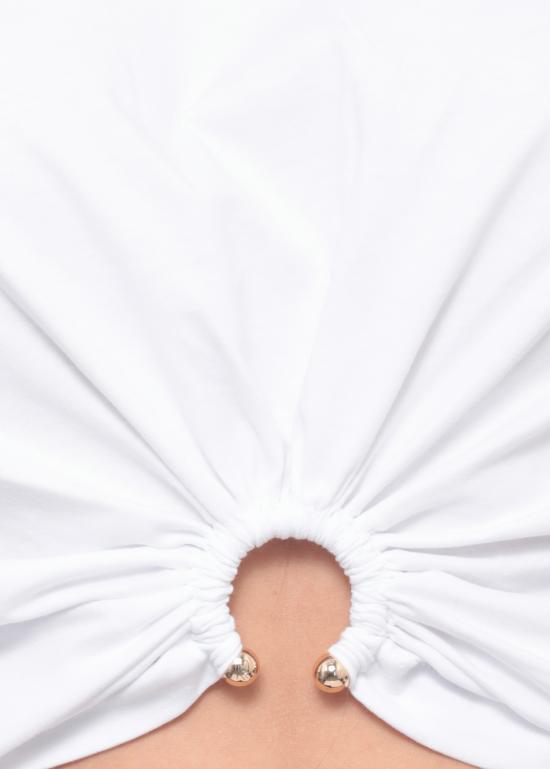 26SS 파코라반 반팔 티셔츠 23AJTO539CO0485 P109 White - PACO RABANNE