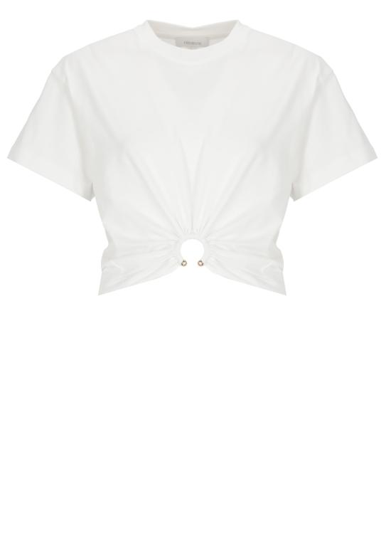 26SS 파코라반 반팔 티셔츠 23AJTO539CO0485 P109 White