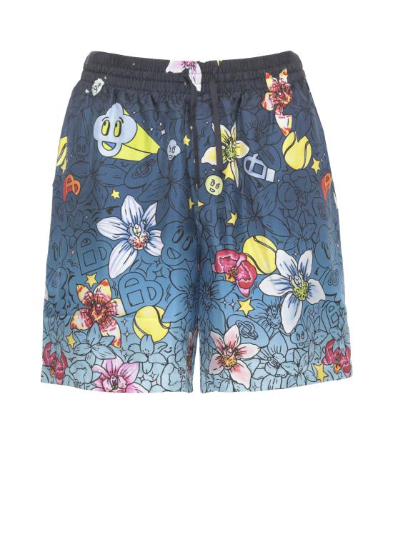 26SS 카사블랑카 숏팬츠 MSS26TR39904 COLLAGE D ICONES Blue