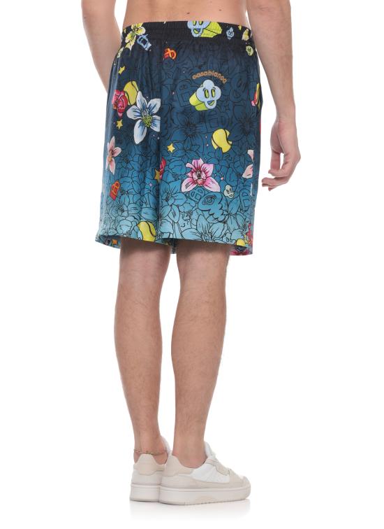 26SS 카사블랑카 숏팬츠 MSS26TR39904 COLLAGE D ICONES Blue - CASABLANCA